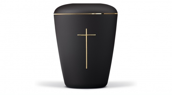 Anthrazit, Velour, Kreuz Stipdome, Goldband  